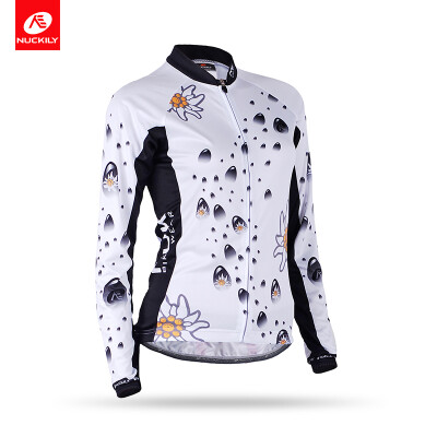 

NUCKILY Womens High Quality Polyester Cycling Jersey For SpringAutumn CJ130