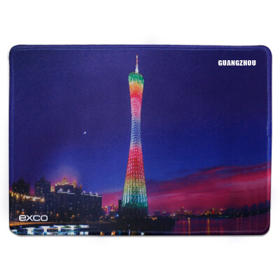 

Appropriate cool EXCO Guangzhou impression wrapping mouse pad large home office precision lock the bottom of the non-slip mouse pad night CUL17001-02 A4