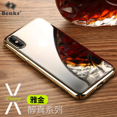 

Benks iPhoneX / 10 Mobile Phone Case Case Apple 10 / X Case i10 / X All-Around Slim Case Case Edge Plating Gold-plated