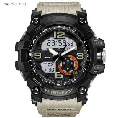 

Fashion Brand Sports Watches Men LED Digital Quartz Wristwatch Water Resistance 30M