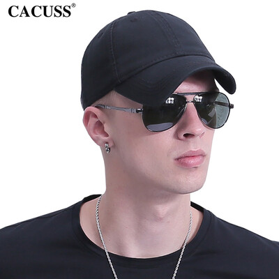 

CACUSS B0061 outdoor simple quality baseball cap caps unisex hiking cap black simple version