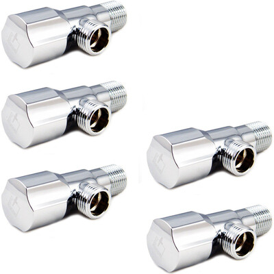 

Submarine Submarine angle valve 5 sets of hot&cold water universal ceramic spool 4-point triangular valve octuple valve