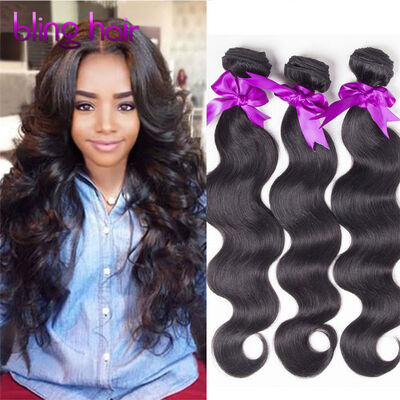 

Bling Hair Peruvian Virgin Hair Body Wave 3Bundles 7A Grade 100 Unprocessed Human Hair Weave