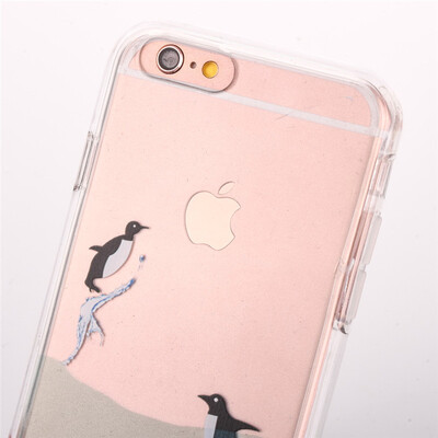 

iPhone 6 IPhone 7 case IPhone 7plus Case, three pieces Gorgeous pattern white frame TPU painted picture Case for iphone6/7/7plus