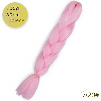 

AISI HAIR 100g / pcs 24inch Kanekalon гигантский косы Волосыломбер Две тонныЦветные синтетические волосы для кукол Вязание крю