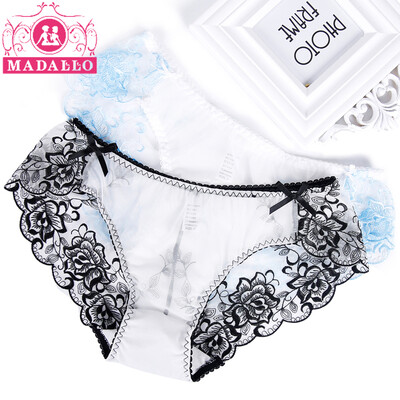 

Madallo (4) ladies underwear female cotton sole lace sexy sexy transparent waist triangle girls underwear