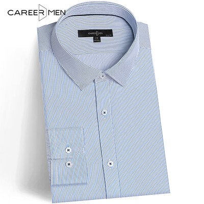 

CareerMen Men's Fashion Plaid Slim Fit Spread Collar Simplicity Non Iron Long Sleeve Dress Shirt