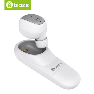 

Biya Zi BIAZE wireless Bluetooth headset mini invisible small earbud sports Bluetooth 41 magnetic charge Apple Android Universal D21 white
