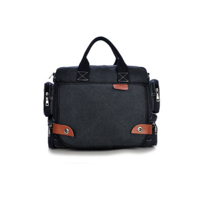 

2016 New vintage canvas shoulder messenger bags Fashion crossbody bags for men bussiness handbag casual men's travel bags