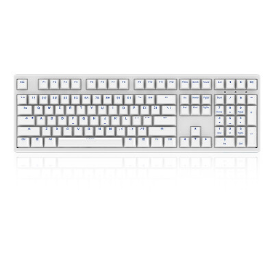 

AKKO Ducky 3108 PBT two-color white green axis mechanical keyboard 108 key cherry cherry axis game keyboard