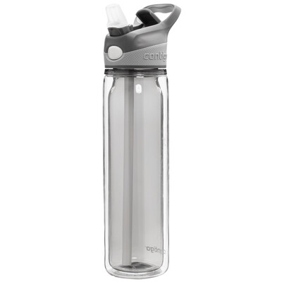 

contigo double sports straw cup summer outdoor travel plastic cup 500ml gray HBC-ADN022