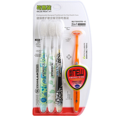 

Zennlab extrasoft carbon bristle toothbrush 3 pcs