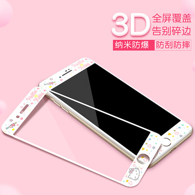 

Hello Kitty Apple, 8Plus стали углеродного волокна пленки iPhone8Plus мягкой односторонней цветной пленки телефон защитная пленка Сердце Xiangxi
