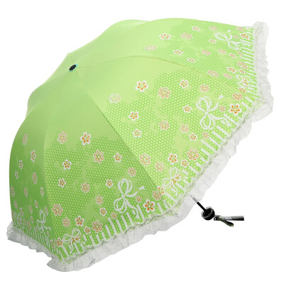 

Umbrella umbrella spring princess black tartan sunny umbrella 33143E tender green