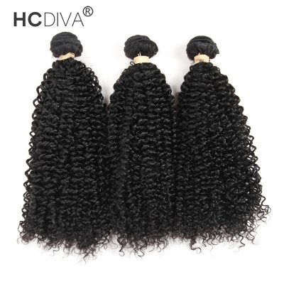 

HCDIVA Good Quality Cheap Price Brazilian Kinky Curly 3 Pieces 100 Remy Human Hair Hair Weave Bundles Full Health End