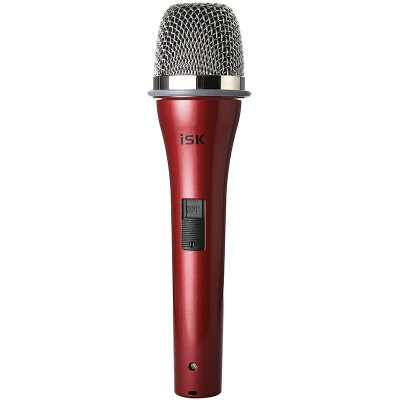 

iSK S-200 Capacitor Microphone Red Pure Aluminum Coating Small Shock Head