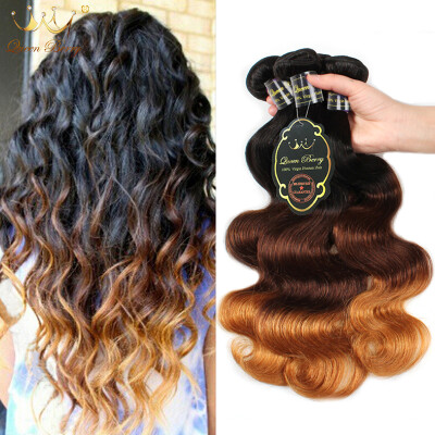 

Malaysian Virgin Hair Body Wave 4pcs/lot Ombre 1b/4/30 Queen Berry Virgin Malaysian Hair Body Wave Hair