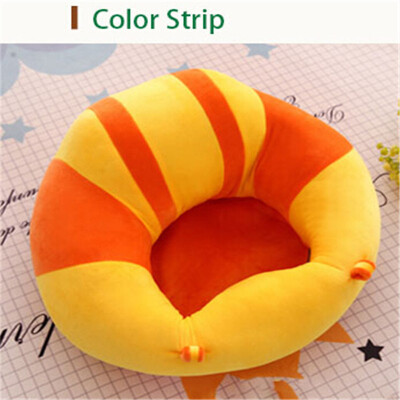 

Big Size Plush Baby Seat Soft Stuffed Infant Learn Sit Sofa Chair Safe Baby Feeding Seat for Lunch Dinner Plush Educational Toys