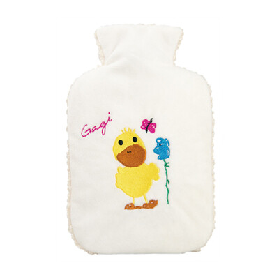

Hugo Frosch Germany imported hot water bottle cartoon flannel jacket mini ecological environmental protection water hand warmers Meng duck GAGI3156