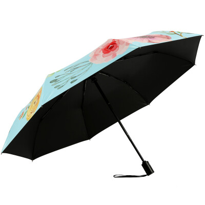 

Paradise umbrella self-opening UPF50 vinyl gift box 30 off umbrella umbrella 31838E blue green