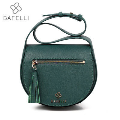 

BAFELLI split leather vintage tassel saddle shoulder bag bolsa feminina luxury handbags women bags designer messenger bag