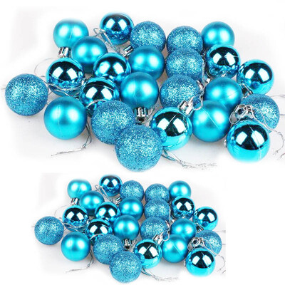 

Green reed Christmas tree decoration Christmas ball bright matte ball 48 silver
