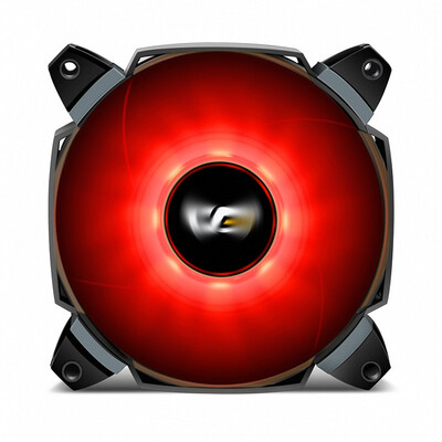 

Aigo ZR12 Dual Blade 120mm Red LED Computer Cases CPU Coolers Radiators Ultra Quiet Computer PC Case Fan