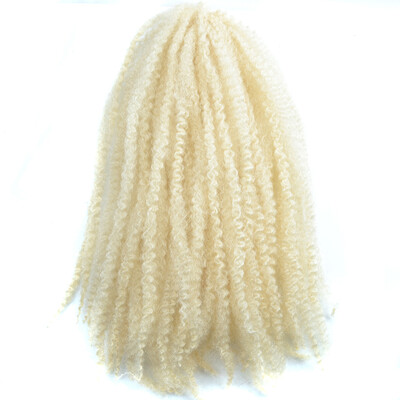 

18 Afro Marley Braids Hair Crochet Braids Hair Curl Crochet Synthetic Braiding Hair 100gPiece Brown Black Purple Color