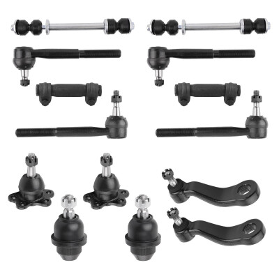 

14pc Front LowerUpper Ball Joints Complete Tie Rod Pitman Idler Arm Suspension Kit for 1995-2000 Chevy GMC K2500 K1500 Tahoe