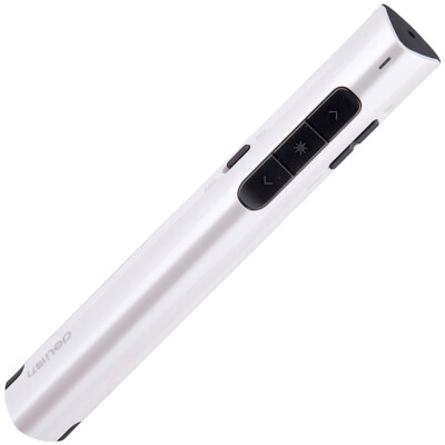 

Deli 2801 rechargeable portable flip pen PPT flip pen laser flip pen wireless monitor white red