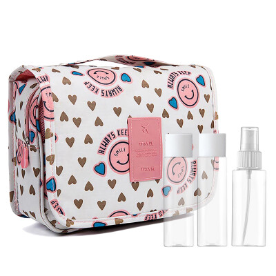 

MEIFUYU MF0577 travel cosmetic bag wash gargle bag separate bottling setpink