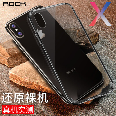 

Локк (ROCK) Apple X / 10 телефона оболочка iPhoneX / 10 все включен защитный рукав тонкий жесткий панцирь через ранние серии черных