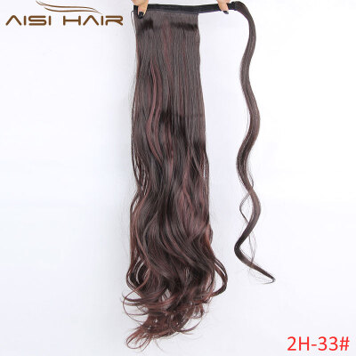 

AISI HAIR 22 "120g Высокотемпературная длинноволновая волнистая синтетическая обертка вокруг волос. Подростковые подтяжки волос