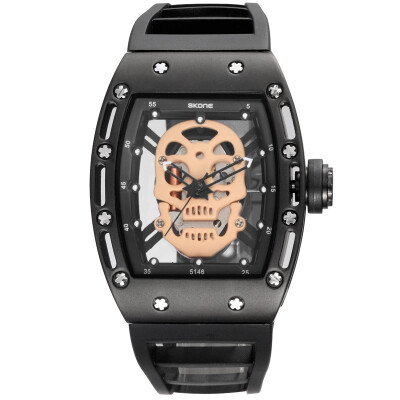 

2017 Pirate Skull Style Quartz men Watches Brand Men Military Silicone Men Sports Watch Waterproof Relogio Masculino