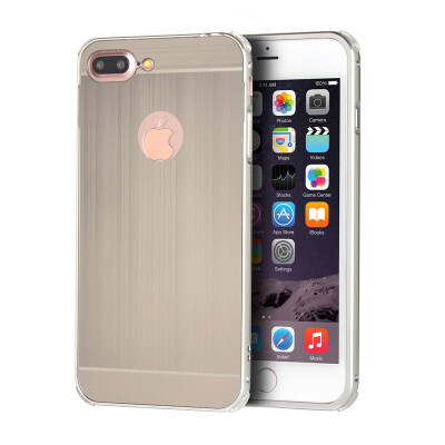 

Luxury Case for iPhone 7 Plus Aluminum Bumper+Acrylic Panel Back Glossy Business Cover for iPhone 7 Plus