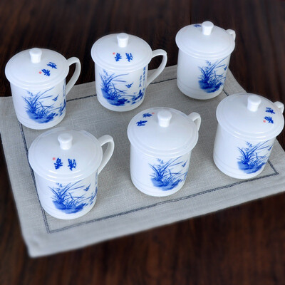 

Remec ancient China style glaze tea cup with cup lid