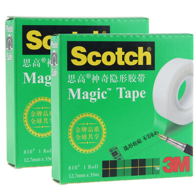 

3M Scotch Scrub transparent magic invisible tape 810-HC33 12.7mm × 33m 2 package