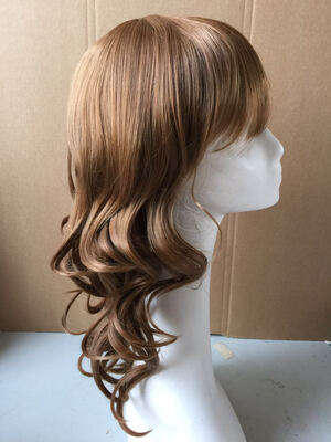

Bond #27/30 ombre color synthetic hair machine made hair wig with side bangs