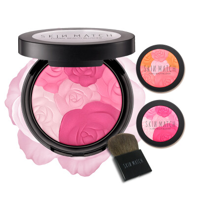 

Very close (SKINMATCH) Flower Yen beauty blush 8.8g (honey rose) (four-color blush red nude makeup makeup long lasting natural make-up