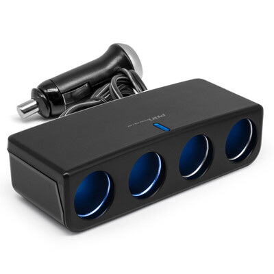 

SEIWA Qinghe F225 car charger car charger cigarette lighter one for four car power converter LED indicator