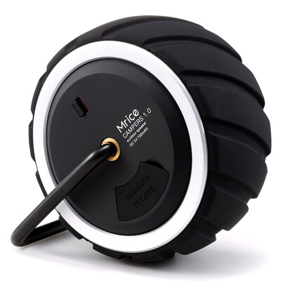 

Rice table Mrice campers 10 mini small Bluetooth speakers wireless phone audio subwoofer outdoor waterproof portable card small tires metal color