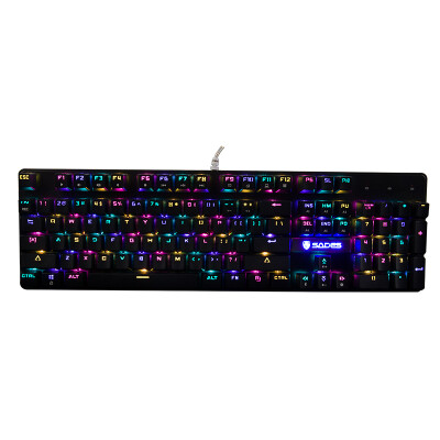 

Sades Xun Feng Metal RGB Gaming eSports Game Keyboard Computer Home Peripheral Wrangler style Jedi Seeking raw eating chicken (black RGB green axis