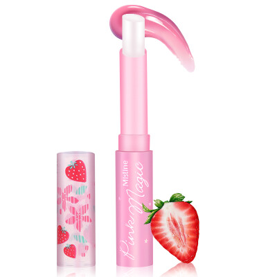 

Mistine (Strawberry) Strawberry Color Lipstick Lip Balm 1.7g (Color Lipstick Light Pink Moisturizing Moisturizer) Thailand Imported