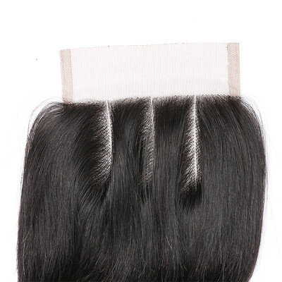 

Virgin Indian Hair Closures Straight Human Virgin Hair Closure Unprocessed Free/middle/three Part Straight Swiss Lace Closure
