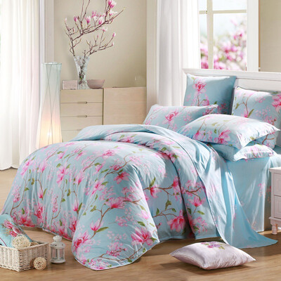 

Mercury Home Textiles Twill Печатная четырехкомпонентная Magnolia Garden Plus Double 1,8 м Bed