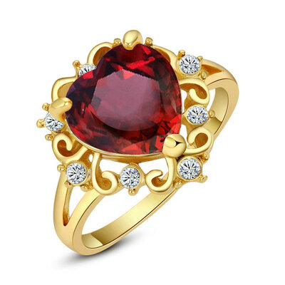 

Yoursfs® 18K Белое золото покрыло кристаллические кольца сердца используют австрийские ювелирные изделия кристалла способа