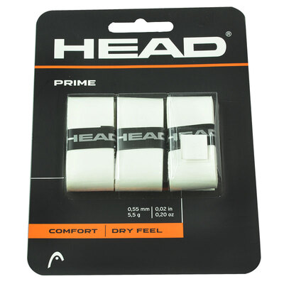 

Heide HEAD tennis racket sweatband Prime Regular super viscous hand glue outer grip leather handle leather white 3