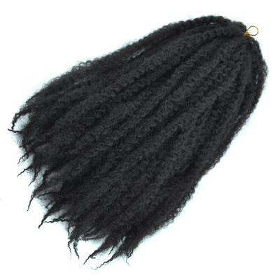 

18 '' Afro Kinky Twist Braids Hair Crochet Braids Hair Curl Crochet Synthetic Braiding Hair 100g/Piece Brown Black Purple Color