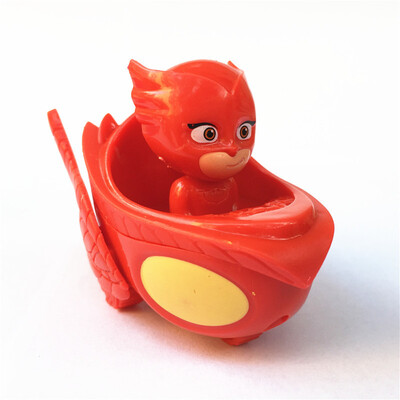 

Новые обновленные 1pcs / lot Pj Маскированные персонажи мультфильма Catboy Owlette Gekko Cloak Toys Car Set pj masks Toy