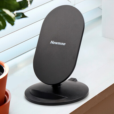 

Newmine Apple 8X Wireless Charger Vertical Charging Stand Support iPhone X8Plus Samsung S98 Millet MIX2S M8 Black